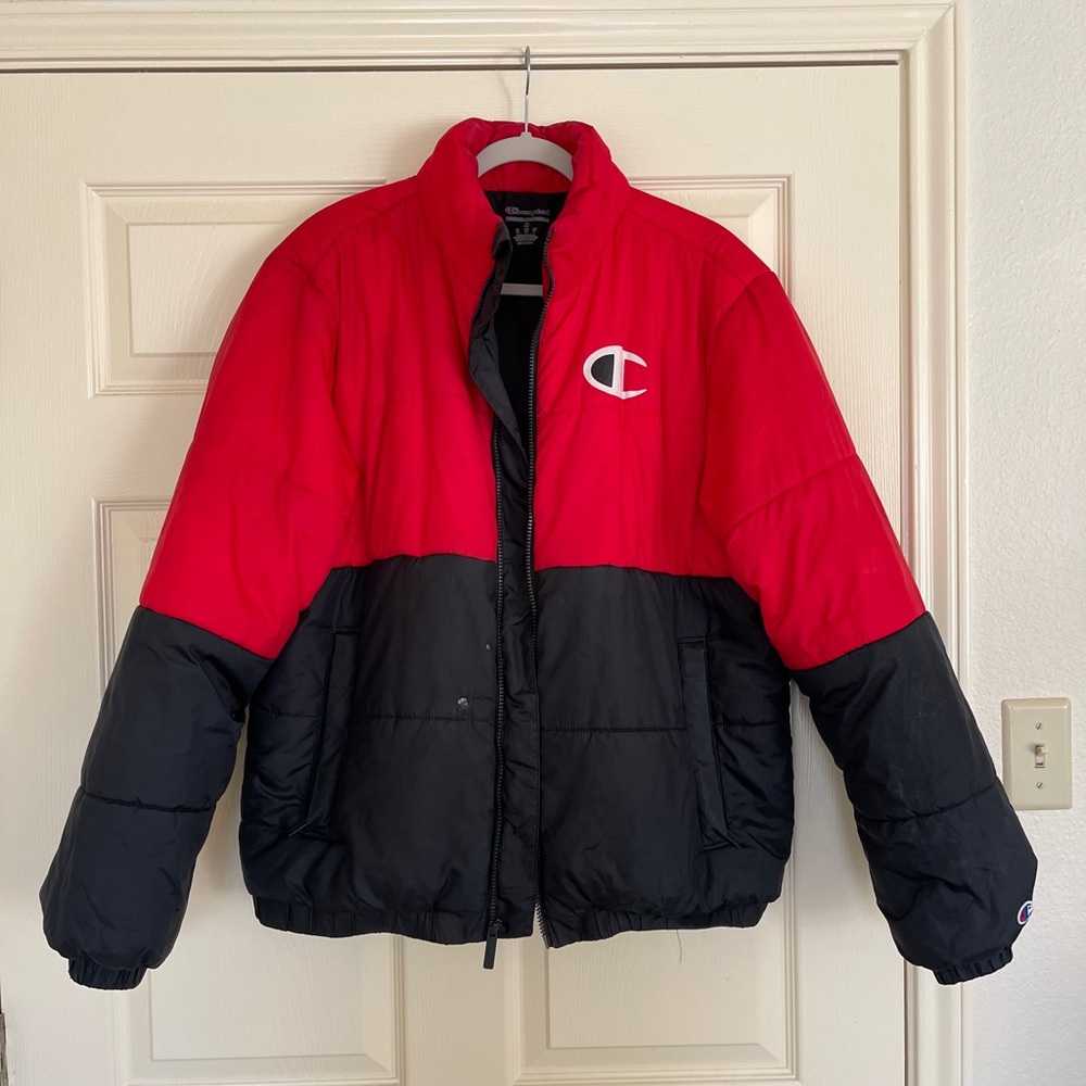 Champion Red and Black Athletic Jacket